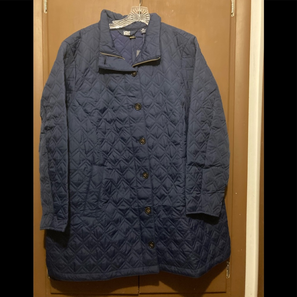 Lands End Primaloft jacket, navy, 2x